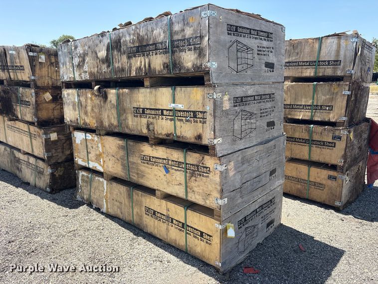 (4) 2024 Valley Pioneer MSC1220F livestock sheds - ET0459