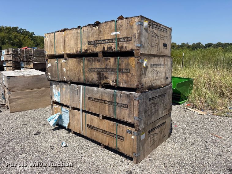(4) 2024 Valley Pioneer MSC1220F livestock sheds - ET0467