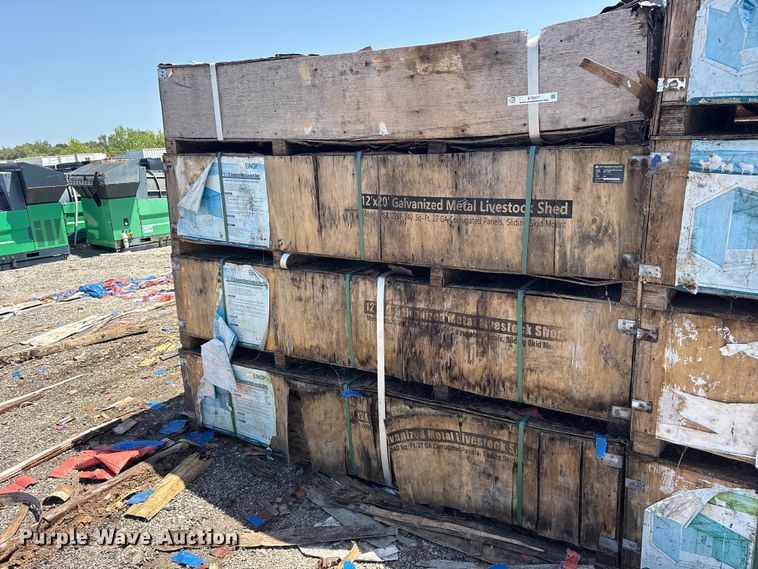 (4) 2024 Valley Pioneer MSC1220F livestock sheds - ET0477