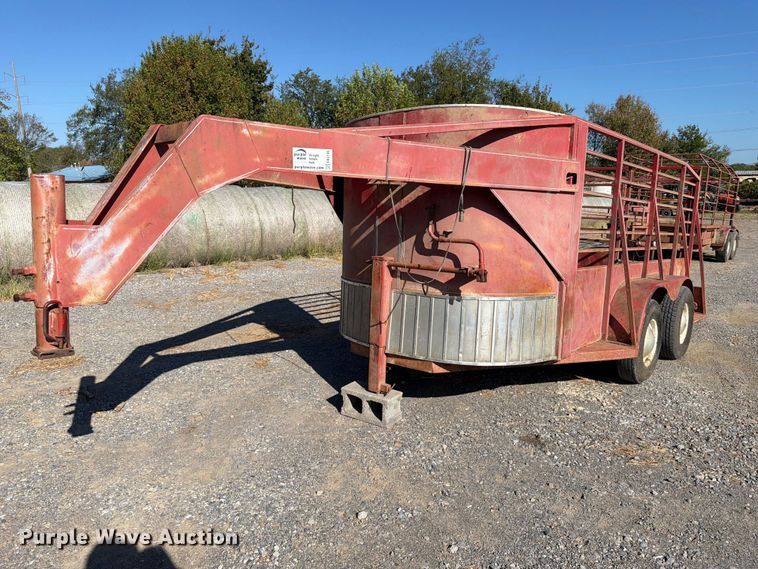 Shop built livestock trailer - FK5106