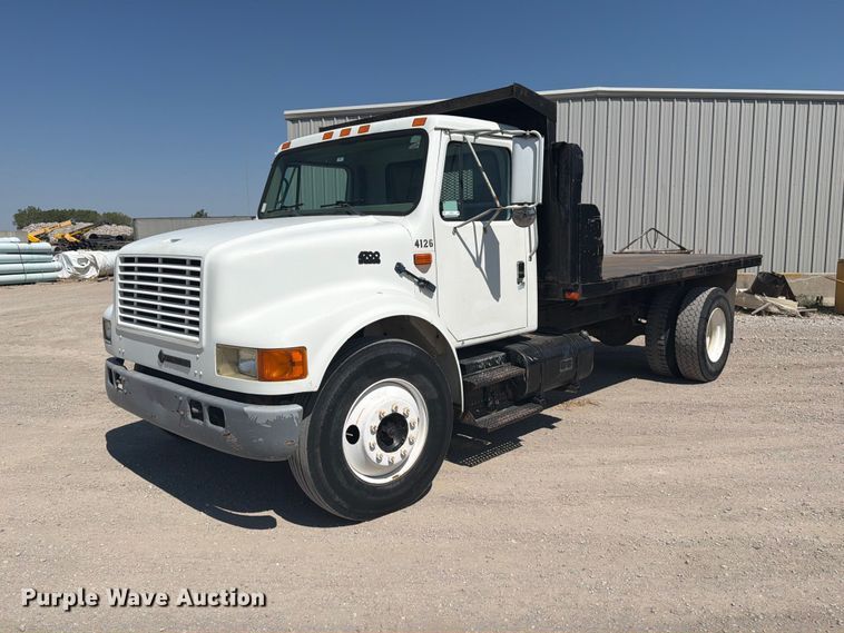 1997 International 4700 dump flatbed truck - EP7573