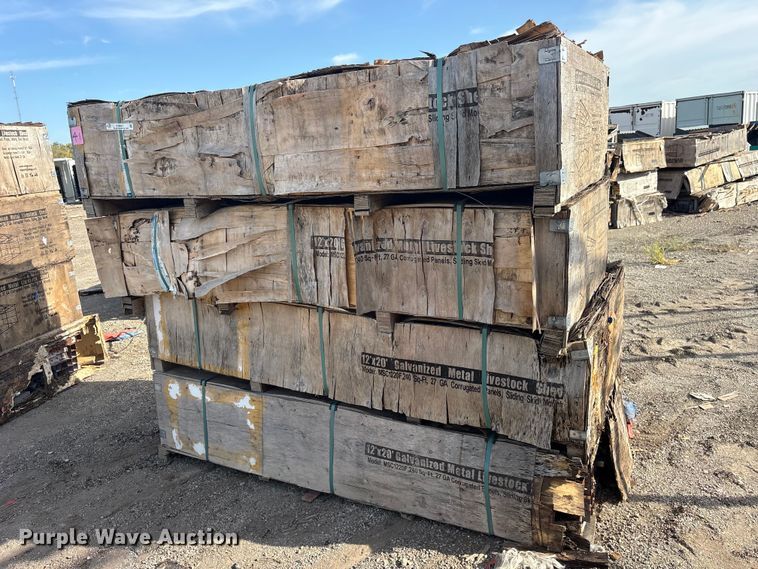 (4) 2024 Pioneer Valley MSC1220F livestock sheds - ES8021