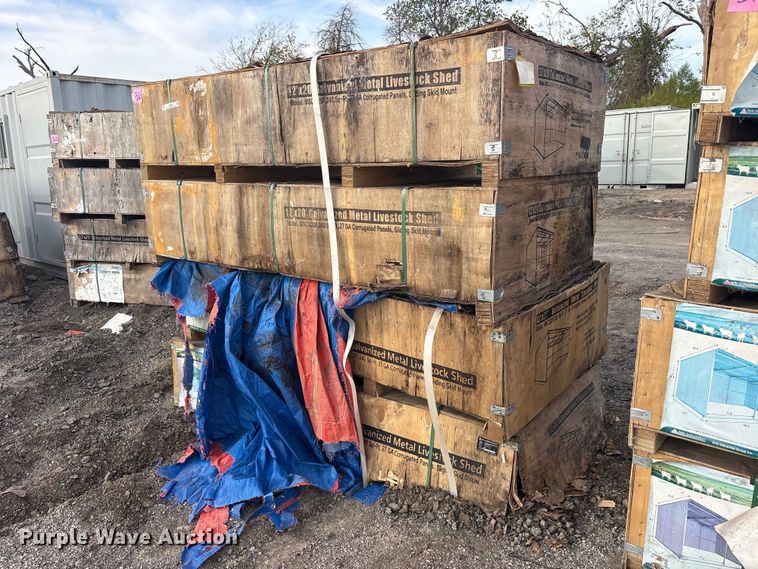 (4) 2024 Pioneer Valley MSC1220F livestock sheds - ES8036