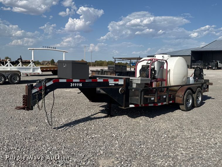 2015 J & B Manufacturing 82X16LBGN pressure washer trailer - EW8703