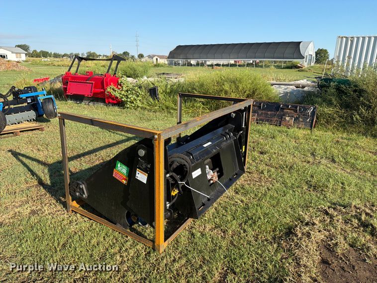Raytree RPRB72 skid steer 6-in1 power rake bucket - EX4253