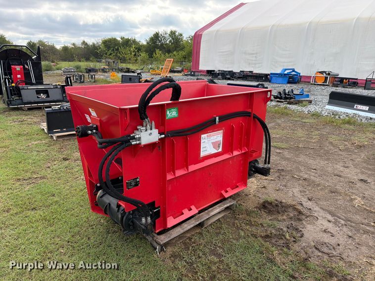 Raytree RSDB72 skid steer side discharge bucket - EX4266