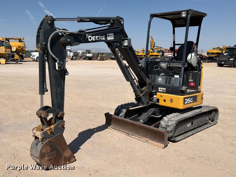 2019 John Deere 26G mini excavator - DV8626