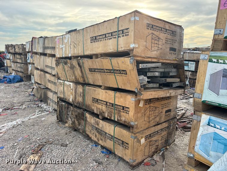 (4) 2024 Pioneer Valley MSC1220F livestock sheds - ES8004