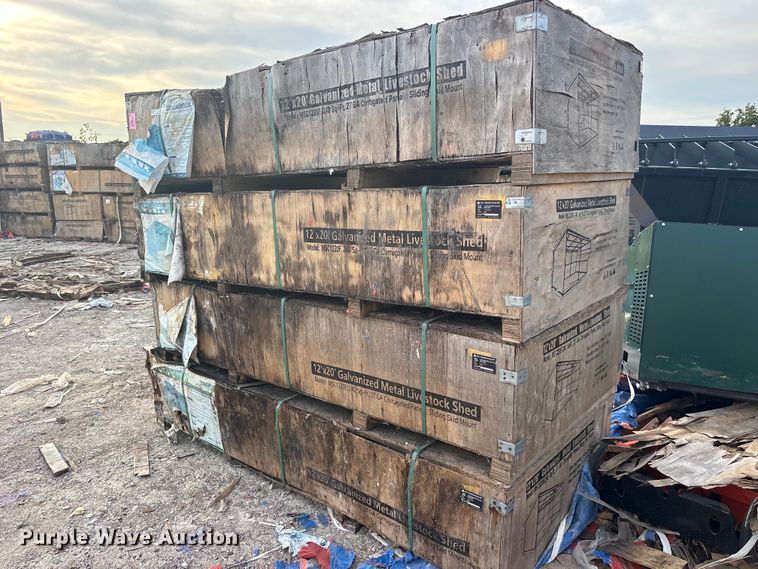 (4) 2024 Pioneer Valley MSC1220F livestock sheds - ES8007