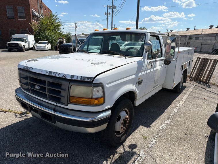 1996 Ford F350 utility bed pickup truck - FB8891
