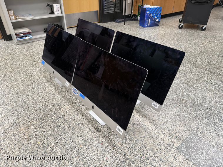 (4) Apple all-in-one desktop computers - FT8037