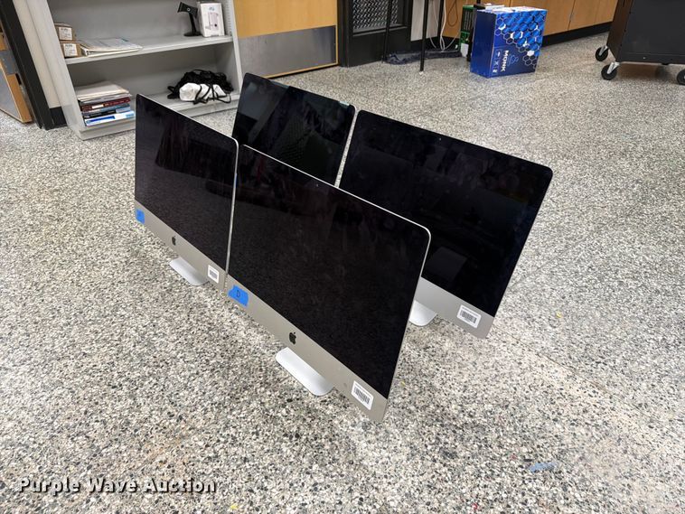 (4) Apple all-in-one desktop computers - FT8038