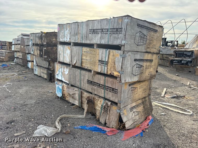 (4) 2024 Pioneer Valley MSC1220F livestock sheds - ES8023