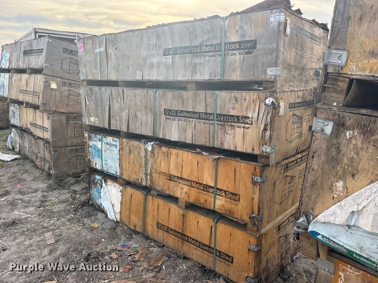(4) 2024 Pioneer Valley MSC1220F livestock sheds - ES8025