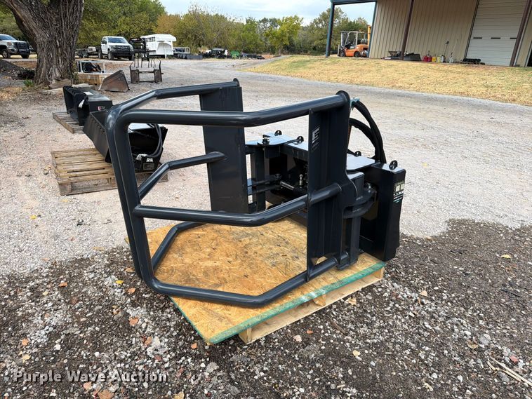 Wolverine BSH-12-75D skid steer bale grabber - EW8878