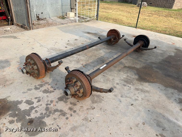 (2) trailer axles - EX0559