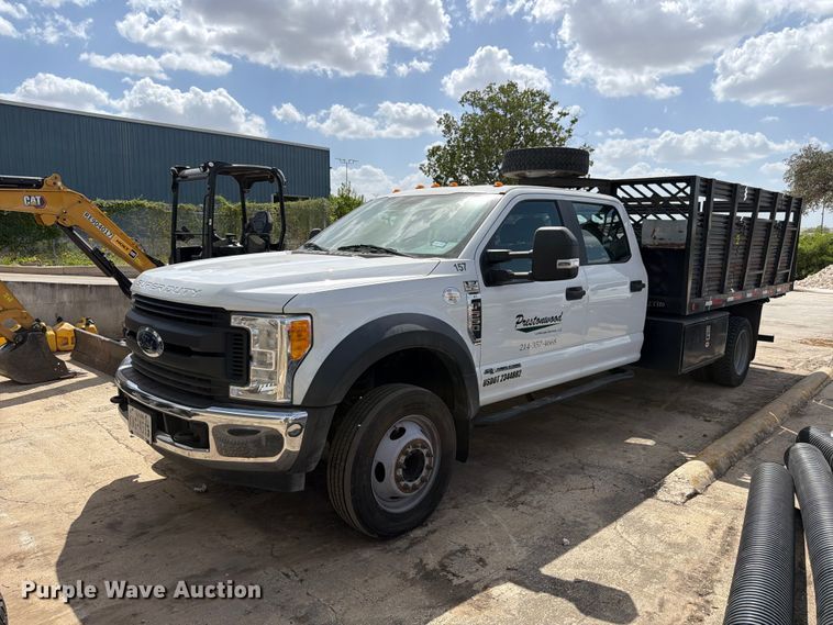 2017 Ford F550 Super Duty dump flatbed truck - FB8337