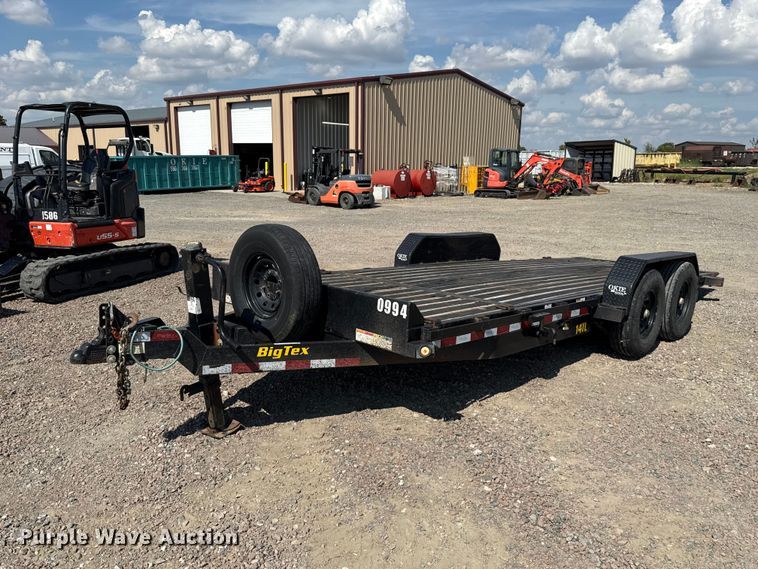 2022 Big Tex 14TL-20BK tilt deck equipment trailer - FC4416