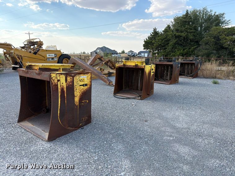 (4) excavator padding buckets - EW8771