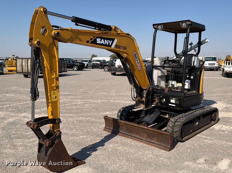 2018 Sany SY35U mini excavator - EW8783