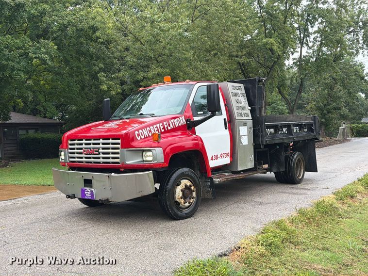2006 GMC C5 dump flatbed truck - FT6286