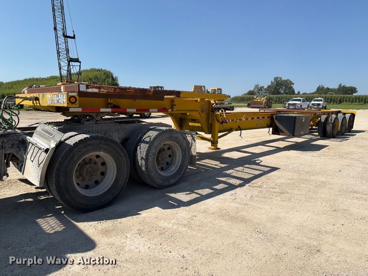 1989 Great Lakes Mfg drop deck trailer - FT8009