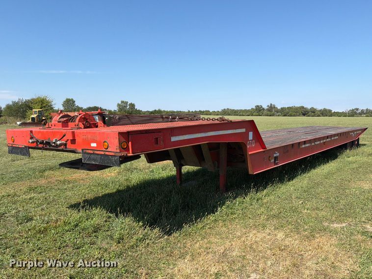 1989 drop tilt deck equipment trailer - EP7841