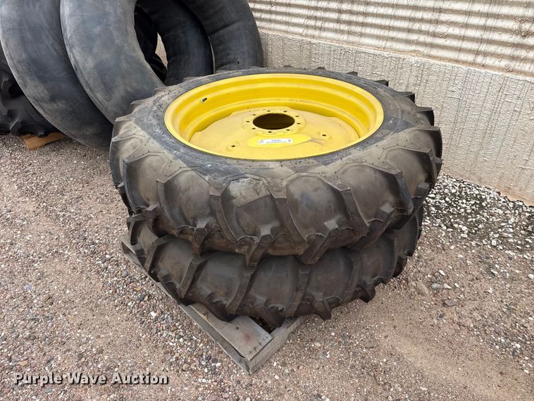 (2) 13.6-36 tires and wheels - EW4387