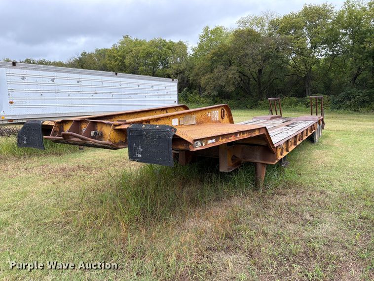 1973 Chancey BT35 drop deck equipment trailer - EP7861