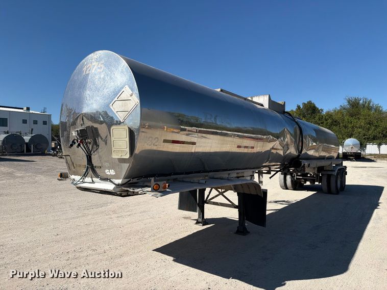 1988 Sunshine Stainless Tank & Equip tank trailer - FI0447