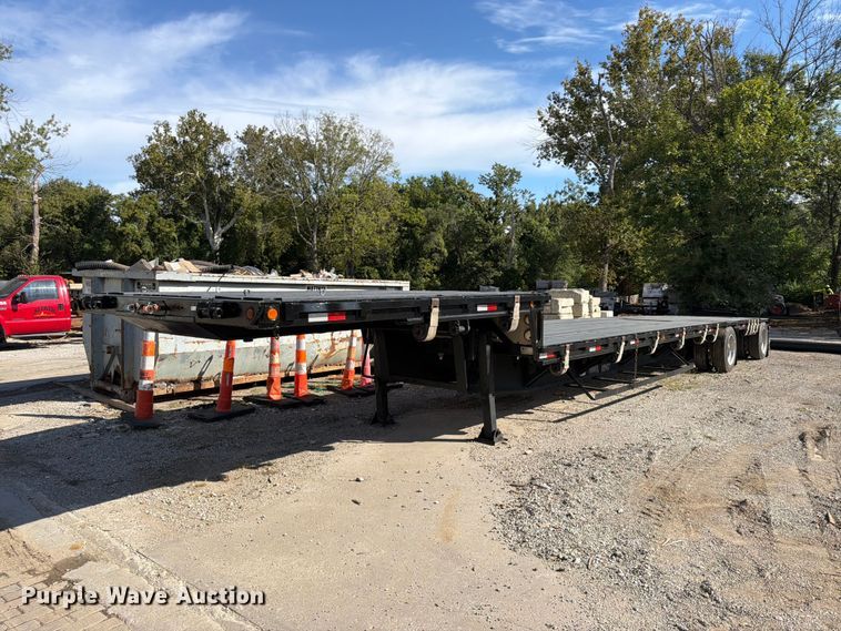 1995 Trail King K70LCS-482 drop deck equipment trailer - FU4721
