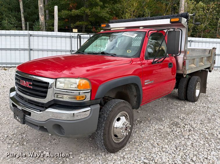 2007 GMC Sierra 3500 dump bed pickup truck - YA4541
