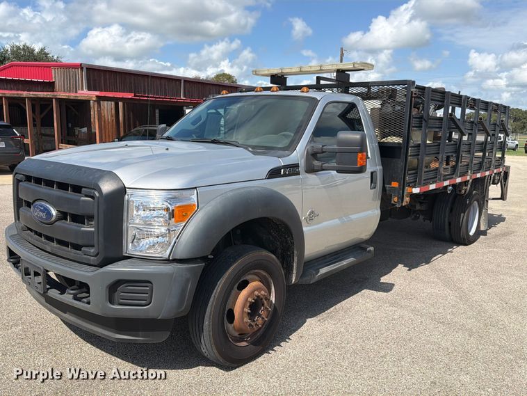 2012 Ford F450 flatbed truck - EU0971