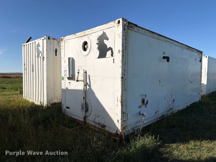 (2) portable restrooms container - EW1107
