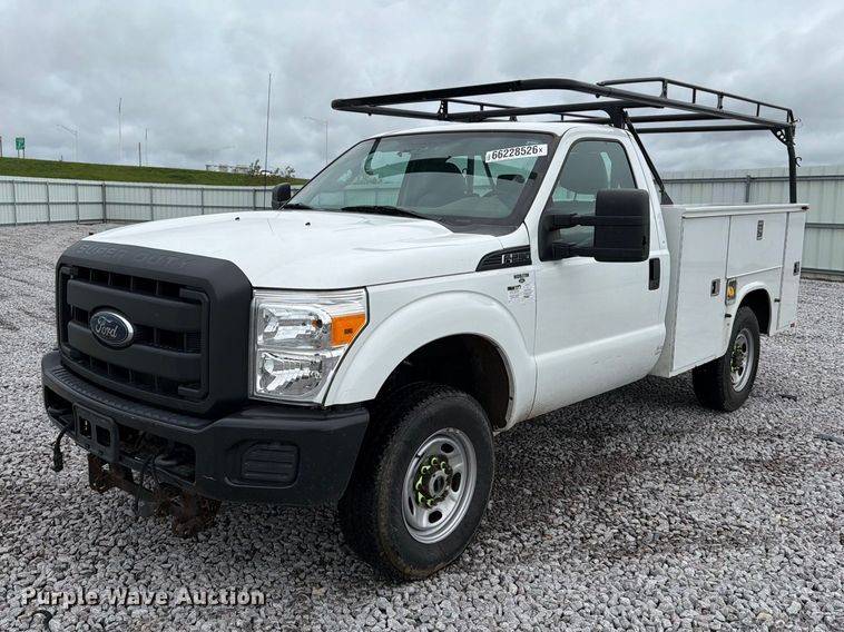 2012 Ford F250 Super Duty utility bed pickup truck - YA4758