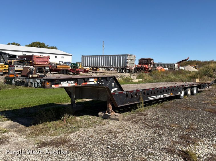 2007 Trail King Industries TK80HD-483 drop deck equipment trailer - FB5956