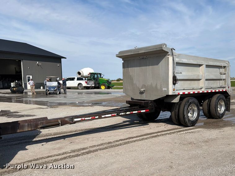 1992 Brady Truck Equip end dump pup trailer - OE9726