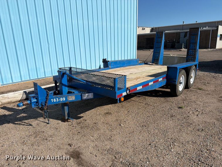 1999 Belshe equipment trailer - DW6795