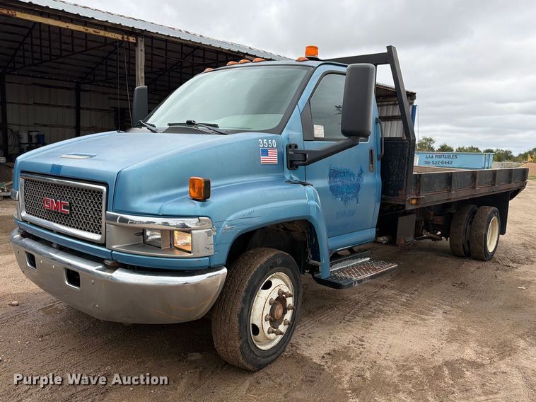 2005 GMC C4500 dump flatbed truck - FK3746