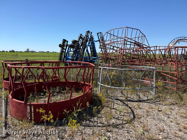Approximately 10 hay bale feeders - EX2361