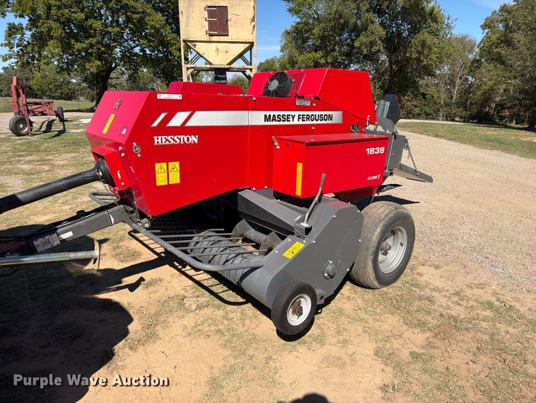 2020 Massey Ferguson 1838 small square baler - FU1174