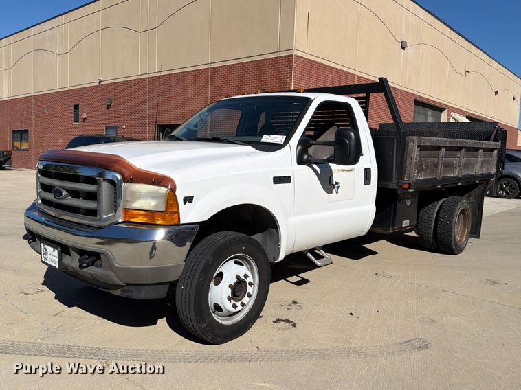 2001 Ford F450 Super Duty dump flatbed truck - FH6488