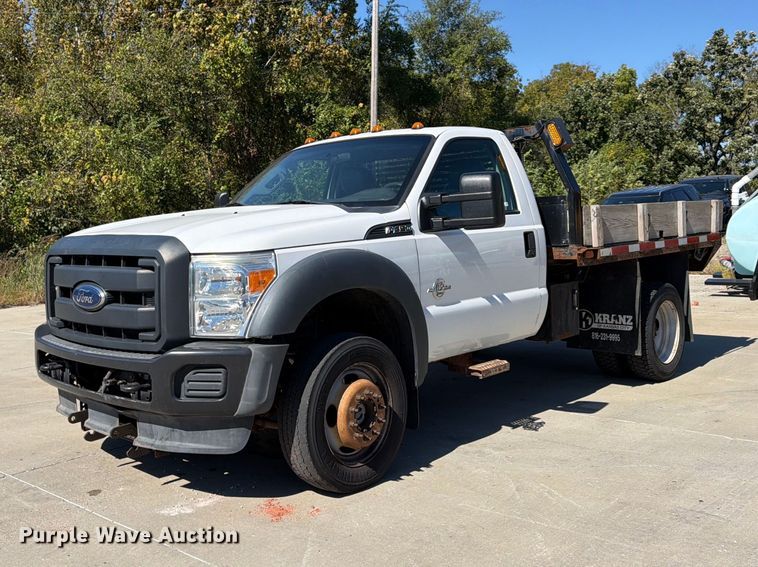 2015 Ford F450 Super Duty dump flatbed truck - FU4771
