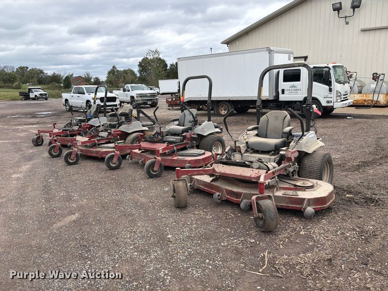 (4) eXmark Lazer Z S-Series ZTR lawn mowers - DZ4960