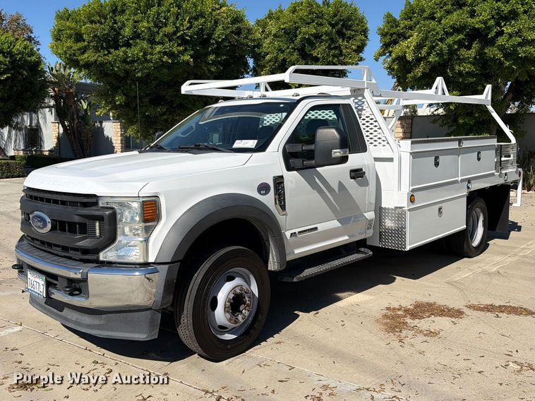 2022 Ford F450 Super Duty flatbed truck - FI2061